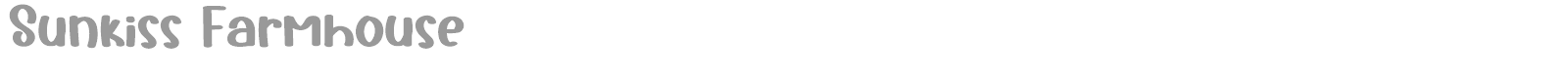 Sunkiss Farmhouse font preview